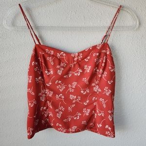 ABERCROMBIE AND FITCH Ditsy Floral Rust Camisole Top